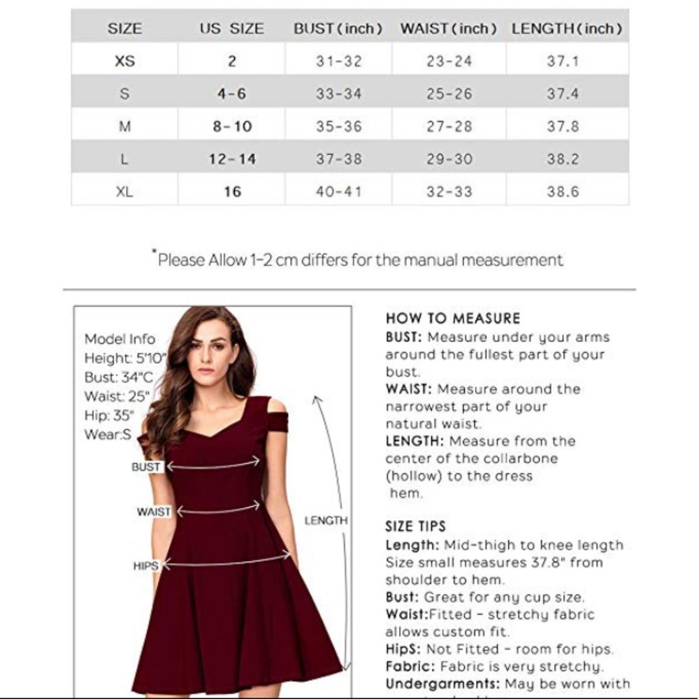 Beautiful woman cold shoulder cocktail dress - Picture 8 of 8
